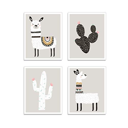 Nursery Room Decor 11 x 14 Llama & Cactus Boy/Girl Room Set of 4 Kindred Sol Collective Llama Wall Decor Art Posters Playroom for Baby Room Professional Grade Prints Kids Nursery Room Decor 11 x 14 Llama & Cactus Boy/Girl Room Set of 4 Kindred Sol Collective Llama Wall Decor Art Posters Playroom for Baby Room Professional Grade Prints Kids